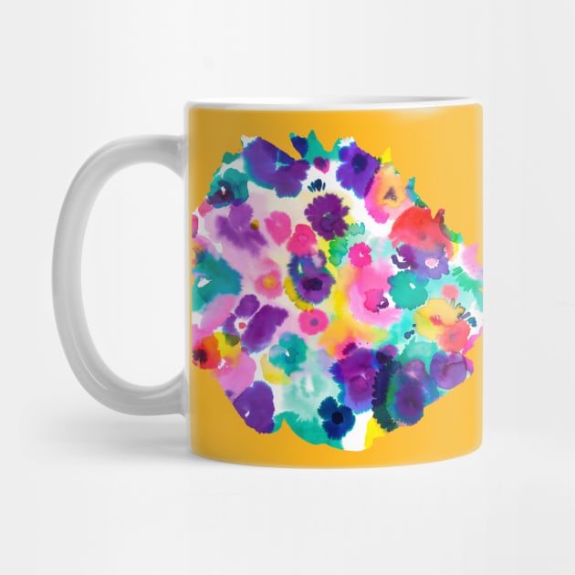 Abstract Watercolor Flowers Multi by ninoladesign